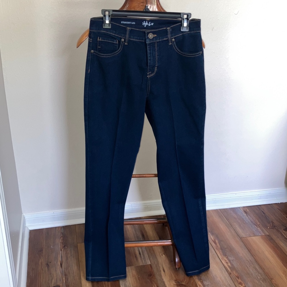 Navy Denim Pants
